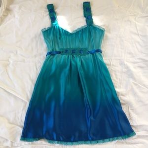 Betsey Johnson ombré blue prom dress SIZE 0